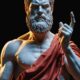 A striking statue of a man with a beard_
